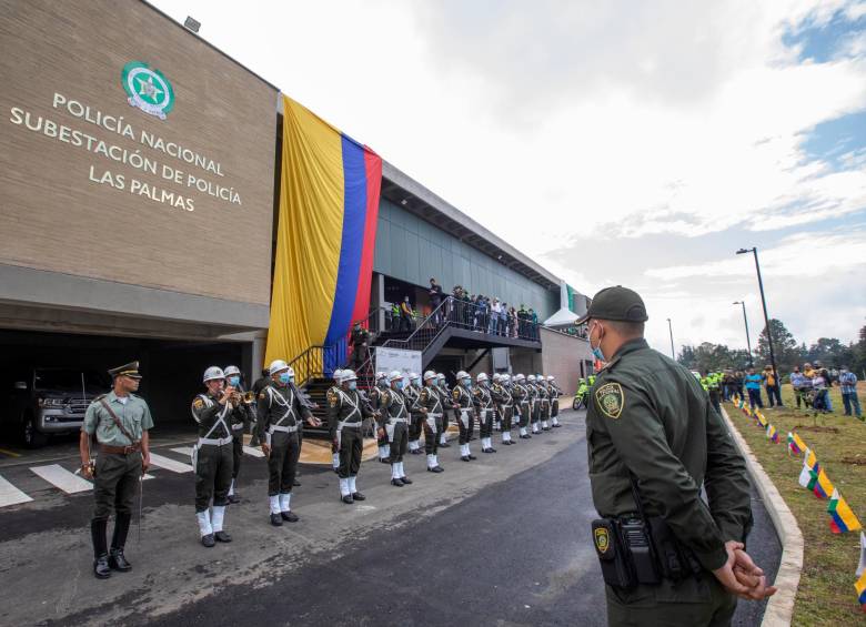 La subestación fortalecerá la seguridad en las veredas Las Palmas, Perico, Pantanillo y parte alta de El Escobero. FOTO: Carlos Velásquez.