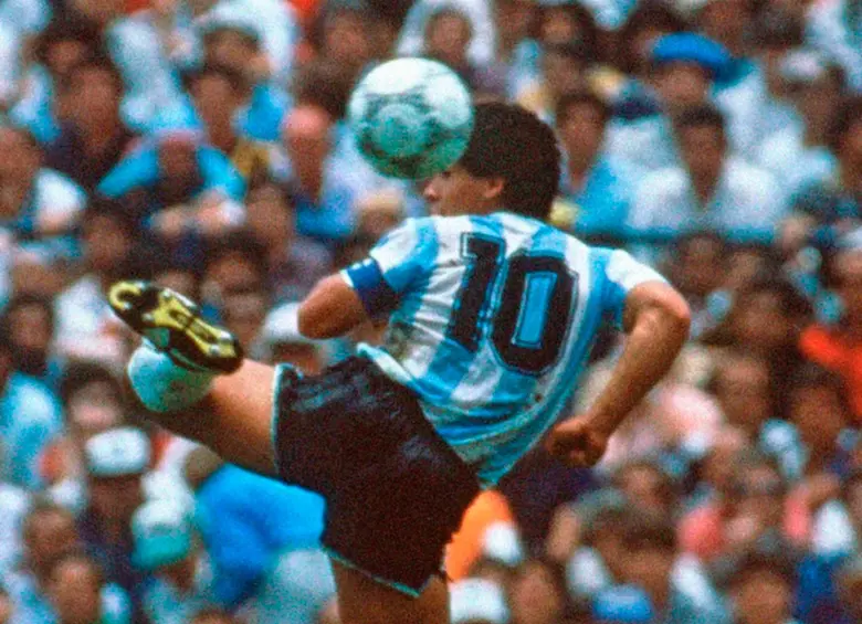 Diego Maradona en el Mundil 1986. FOTO: Instagram Maradona