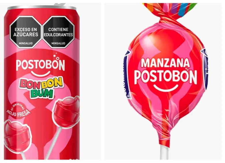 Así lucirán los nuevos productos del cobranding entre Postobón y Colombina. FOTOS: Cortesía Postobón