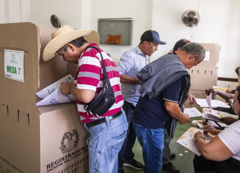 Elecciones en uno de los municipio de Antioquia. Foto: EL COLOMBIANO