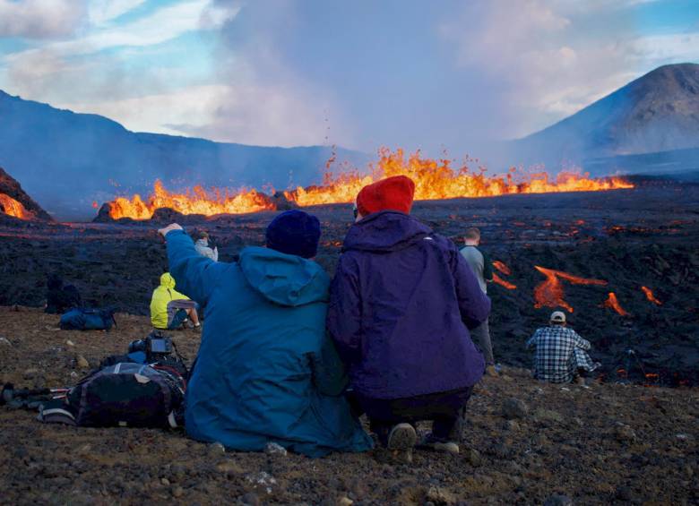  La erupción se produjo el pasado 4 de agosto en el monte Fagradalsjall. Foto: AFP