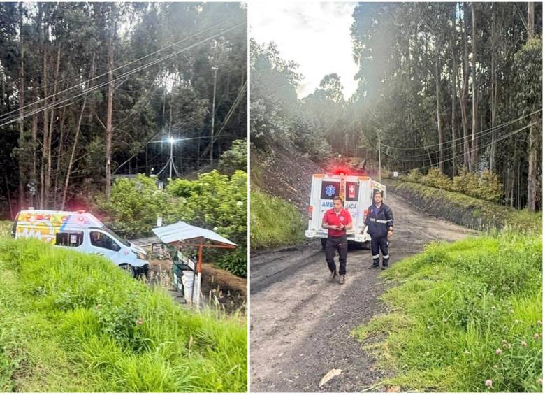 En el sector Peñas de Boquerón, el protocolo de rescate minero se encuentra en máxima marcha tras una explosión en la mina P3 Carbonera Los Pinos. FOTO: Tomada de redes sociales @JorgeEmilioRey