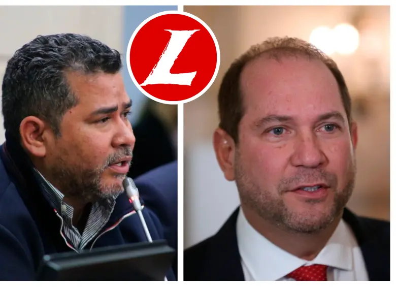 Este miércoles Chacón (izquierda) formalizó su aspiración y, reconociendo que no tiene el respaldo del oficialismo liberal, reivindicó que no es “empleado de nadie”. García (derecha) aún no se pronuncia. FOTO: COLPRENSA