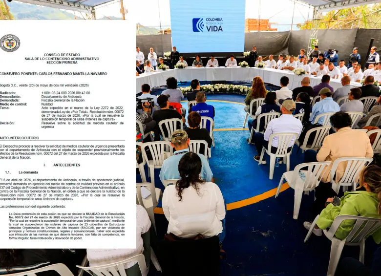 Consejo de Estado suspende beneficio a siete cabecillas de bandas criminales del Valle de Aburrá