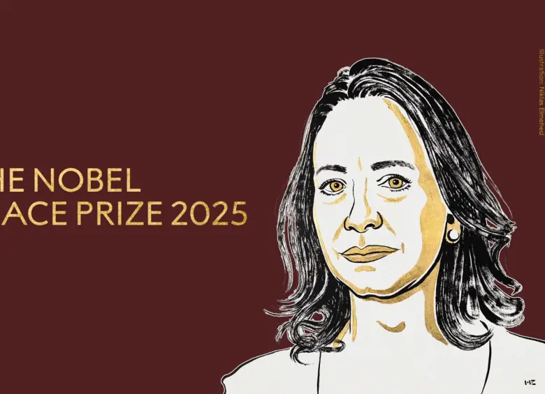 Nobel de Paz 2025, María Corina Machado. Foto: Nobel Prize