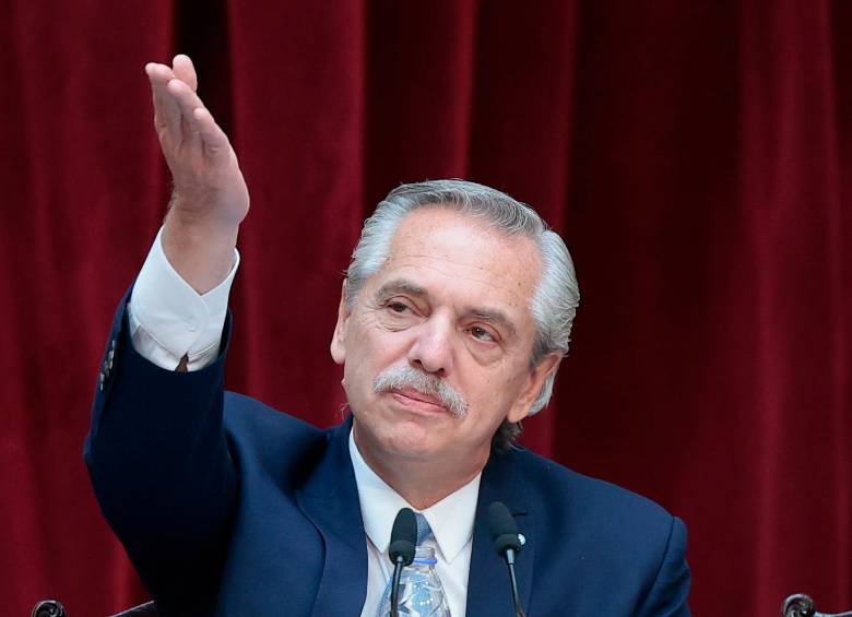 El presidente argentino Alberto Fernández había dicho en 2021 que trabajaría en un plan para reclamar la soberanía sobre Malvinas. FOTO EFE 