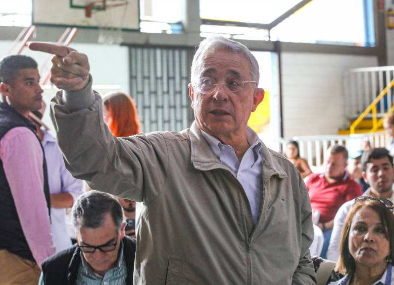 Álvaro Uribe, expresidente de Colombia (2002-10). FOTO: ESNEYDER GUTIÉRREZ.