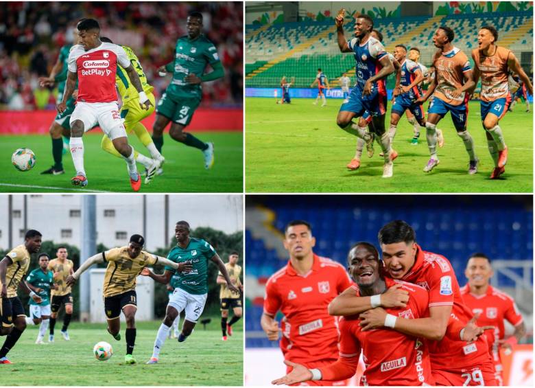 Santa Fe, Alianza, Águilas y América aún tienen posibilidades de avanzar a los cuadrangulares semifinales. Foto: Colprensa y redes @alianzafc.official