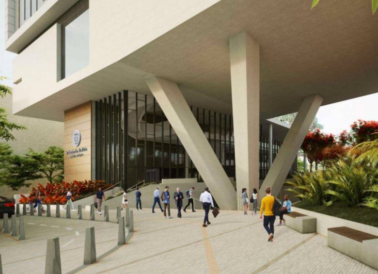 Contará con dos atrios de acceso, la entrada por la calle 42 y por el podio. FOTO: Agencia Nacional inmobiliaria Virgilio Barco