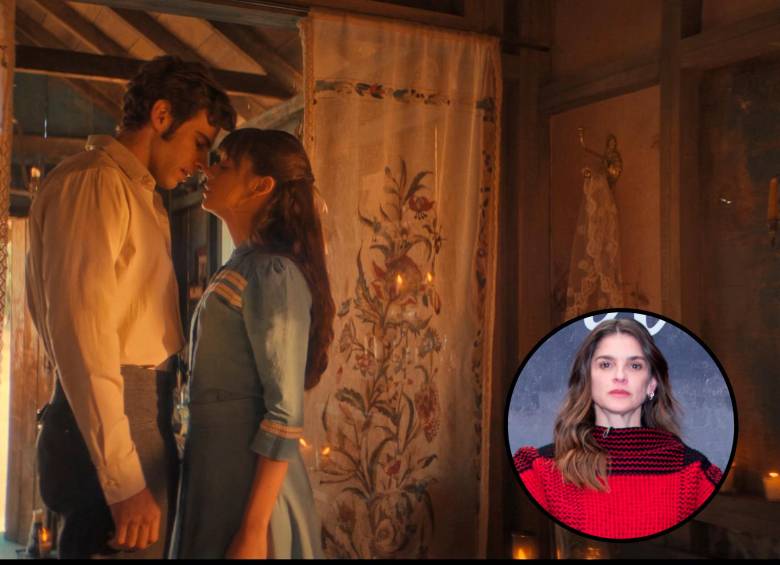 Pedro y Tita en Como agua para chocolate. En el círculo, la actriz, Irene Azuela, quien interpreta a la matriarca Mama Elena. FOTOS Cortesía HBO Max