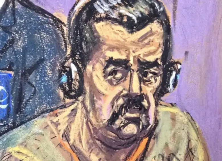 El rostro de Nicolás Maduro en su segunda audiencia en Nueva York. Foto: redes sociales Jane Rosenberg