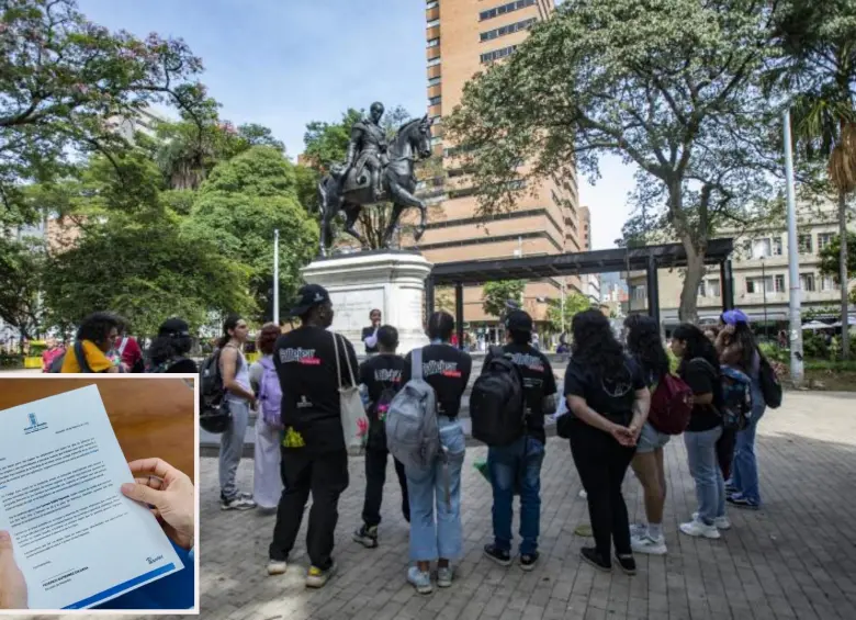 Imagen de referencia de jóvenes de la ciudad en el centro de Medellín. FOTO: Esneyder Gutiérrez Cardona.