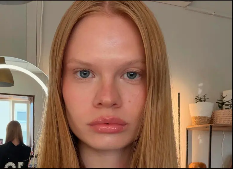 Anastasia Krostomitina, modelo de Rusia con un increíble pareciod a Erling Haaland. FOTO: Instagram nas_kos