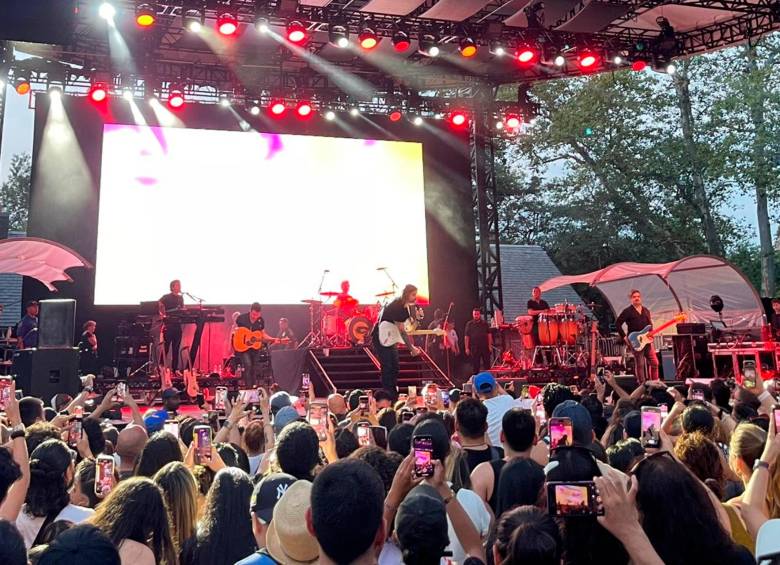 Show de Juanes en Summerstage en Central Park este 12 de julio fue suspendido. FOTO @shinobi_nyc en Twitter