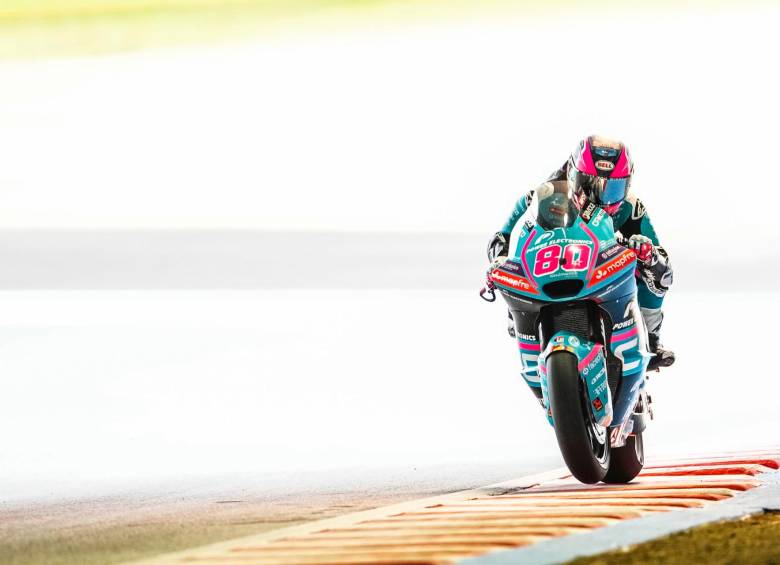 David Alonso en los libres en el circuito de Motegi, Japón. FOTO: X AsparTeam