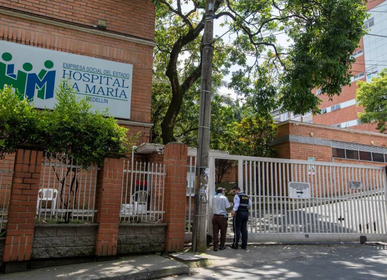 Cuando recibía atención médica en el Hospital La María, Andrés Felipe Zapata Castrillón se fugó de las autoridades. FOTO: EDWIN BUSTAMANTE