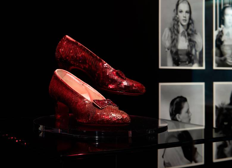 Estas son las zapatillas originales del Mago de Oz. FOTO Cortesía Museo