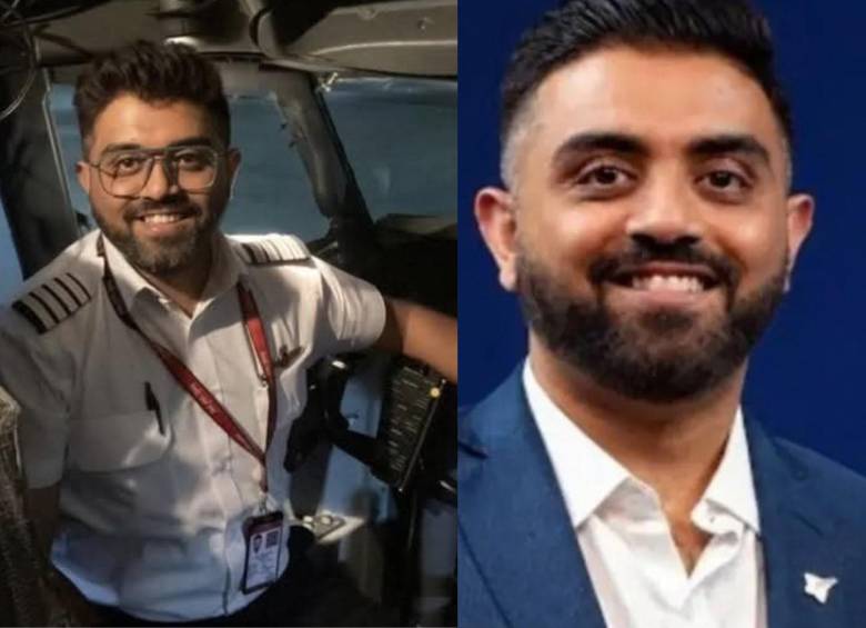 El capitán Smit Machchhar fue herido durante el ataque de su copiloto, logró abrir la puerta de la cabina para que los pasajeros ingresaran y ayudaran a controlar la emergencia del vuelo de Flydubai. Foto: redes sociales