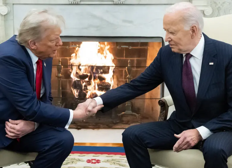 Donald Trump ha sido uno de los primeros en manifestarle su apoyo al expresidente Joe Biden. Foto: AFP