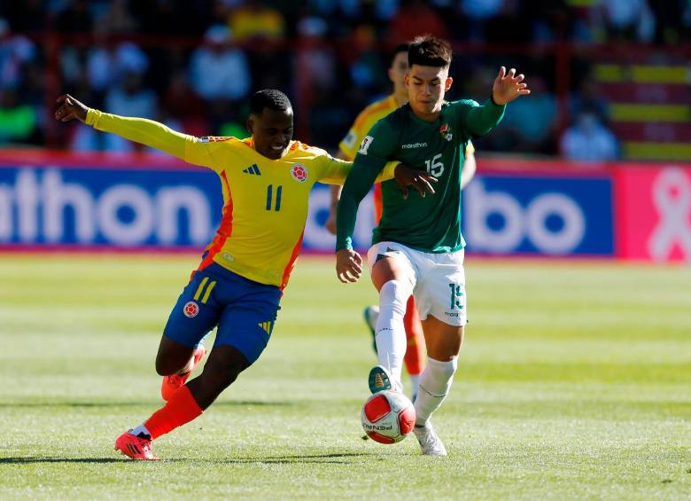Último encuentro entre Colombia y Bolivia por las eliminatorias del Mundial 2026. Foto: GETTY