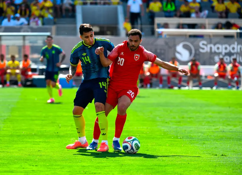 El futbolista vallecaucano Gustavo Puerta fue una de las sorpresas en la nómina titular de la Selección Colombia contra Jordania. Foto: Cortesía FCF