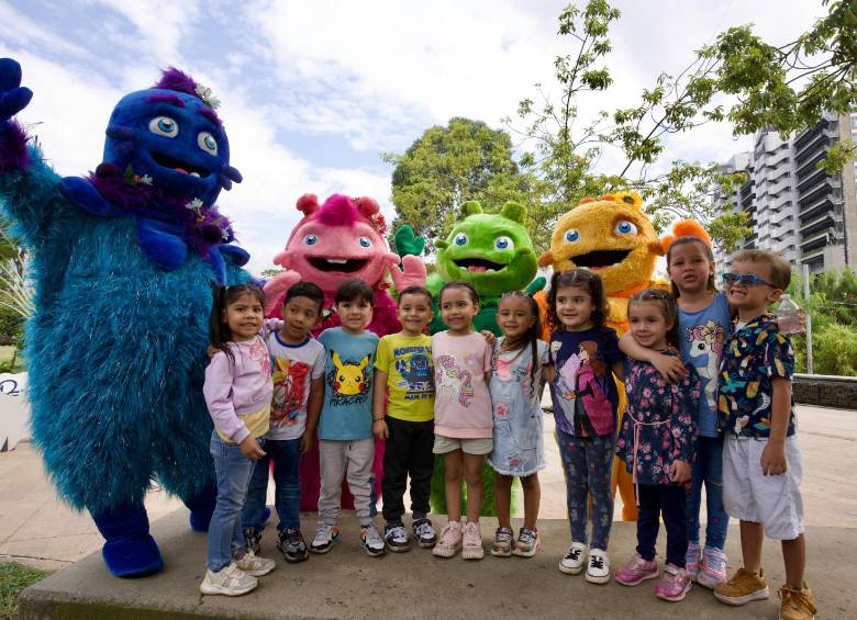 Algunos niños disfrutando de las actividades de Buen Comienzo. FOTO: Cortesía Alcaldía de Medellín