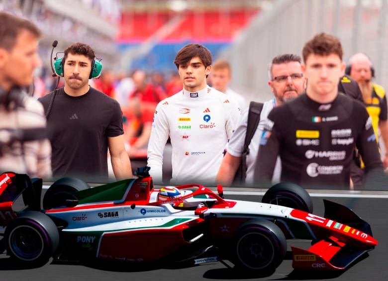 Sebastián Montoya es una de las grandes promesas del automovilismo colombiano y mundial. Ya empieza a ganar respeto con su consolidación en la Fórmula 2. FOTO CORTESÍA