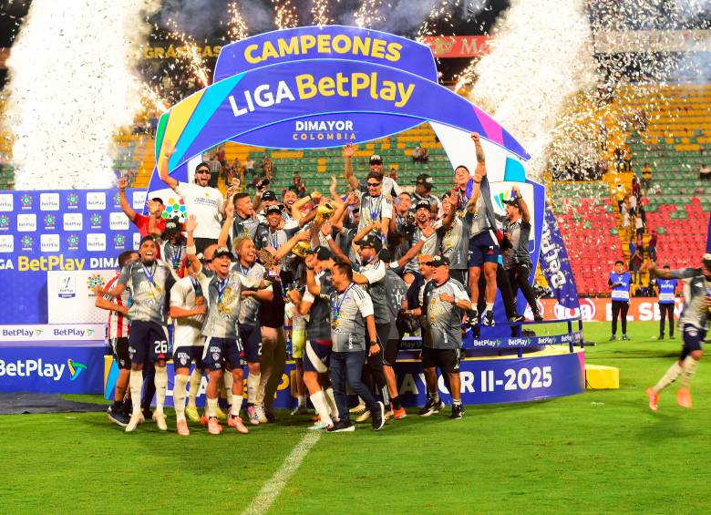 Junior celebró el título y su clasificación a la fase de grupos de la Libertadores. FOTO COLPRENSA