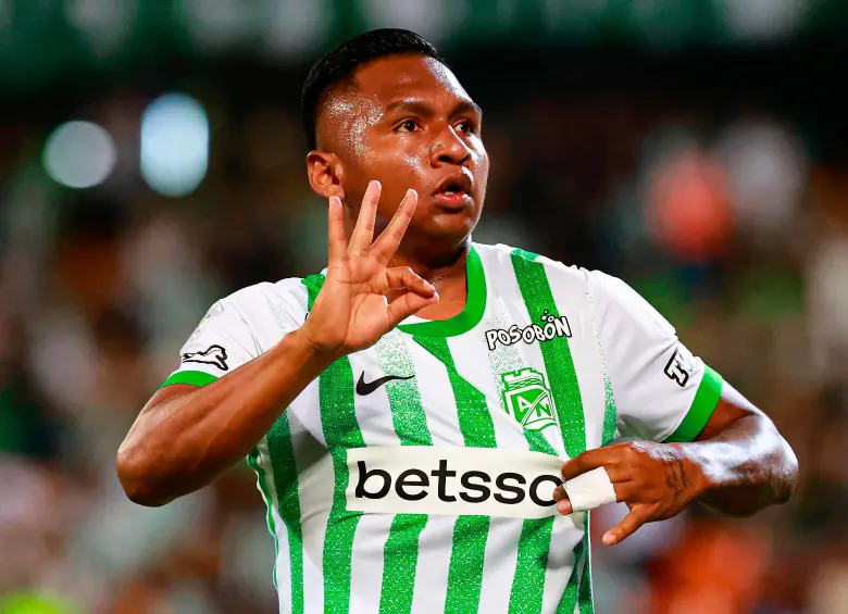 Alfredo Morelos, uno de los mejores jugadores de Nacional en el presente año. FOTO: Manuel Saldarriaga