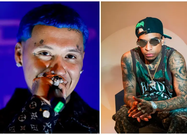 Blessd y Pirlo desataron una de las peleas más fuertes del género urbano colombiano del año. FOTOS Colprensa 