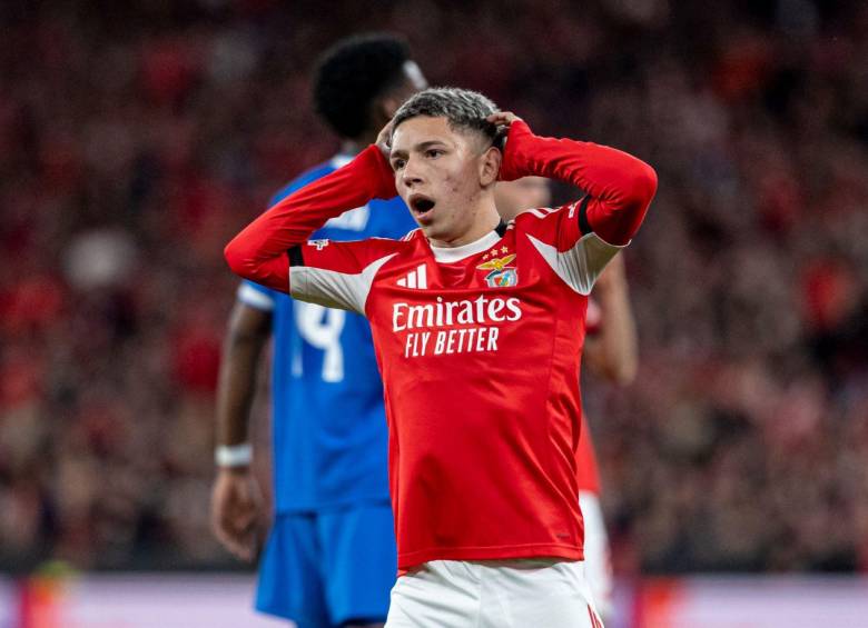 Prestianni es un argentino de 20 años que está en el Benfica desde principios del 2024, demostrando un gran talento a una prematura edad. Foto: Getty Images