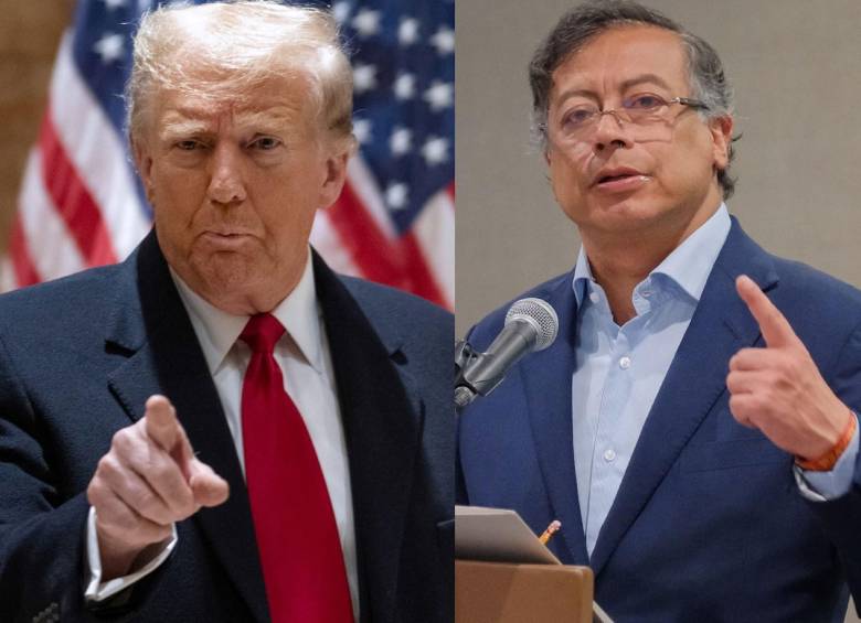 El gobierno de Donald Trump a través del Departamento del Tesoro ha decidido incluir al presidente Gustavo Petro, su familia y al ministro del Interior en la lista Clinton. Fotos: Getty Images y Presidencia