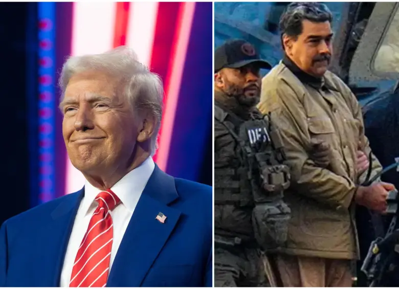 Nicolás Maduro y su esposa, fueron capturados por las fuerzas militares de EE. UU., tras ejecutar órdenes de Donald Trump. FOTO: Getty 