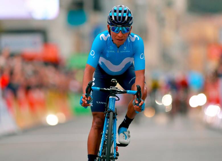Nairo Quintana retornará al Movistar, el equipo en el que se hizo un grande del pedal. Podría estar en la Vuelta de 2024. FOTO GETTY