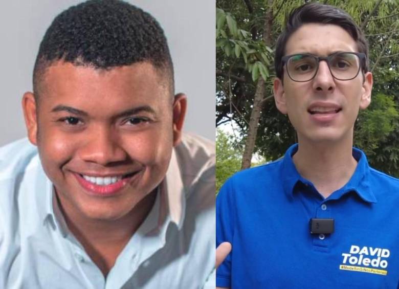 El congresista Miguel Polo Polo defendió a David Toledo, aspirante al Concejo de Medellín. FOTO: Facebook y pantallazo video Twitter @DavidToledoOsp