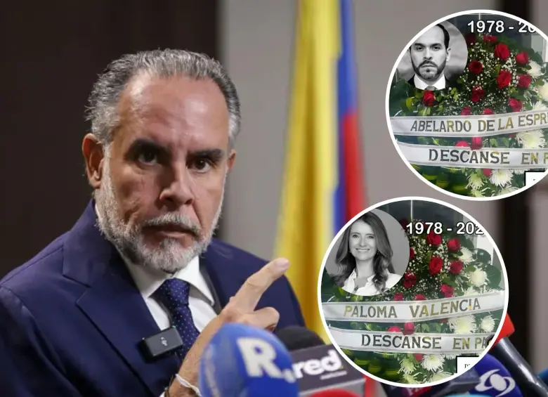 Armando Benedetti anuncia refuerzo de seguridad para candidatos presidenciales tras las intimidaciones contra Paloma Valencia y Abelardo de la Espriella. Fotos: Colprensa y redes sociales
