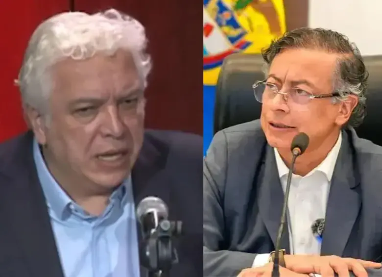 Carlos Alonso Lucio y Petro son exguerrilleros del M-19. Sin embargo, Lucio ya no defiende ideas de izquierda. Foto: Captura de video/Colprensa.