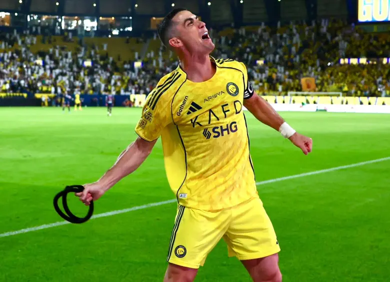 Cristiano Ronaldo celebrando un gol con el Al-Nassr. FOTO: Tomada de redes sociales @Cristiano