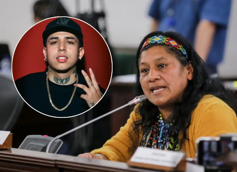 Aída Quilcué le dijo sí a un streaming con Westcol antes de la segunda vuelta presidencial de 2026. FOTOS: Colprensa - Tomada de Instagram @Westcol 