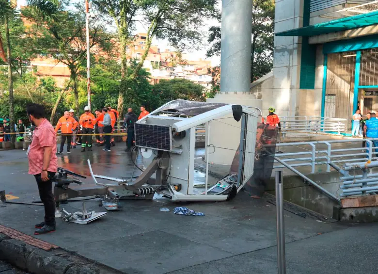 El Metro de Medellín aseguró que está brindando acompañamiento a las familias del accidente del metrocable del pasado 26 de junio. FOTO: ESNEYDER GUTIÉRREZ CARDONA