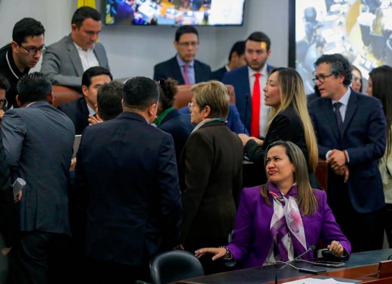 Imagen de referencia de las sesiones en el Congreso para debatir reforma a la salud. FOTO: COLPRENSA