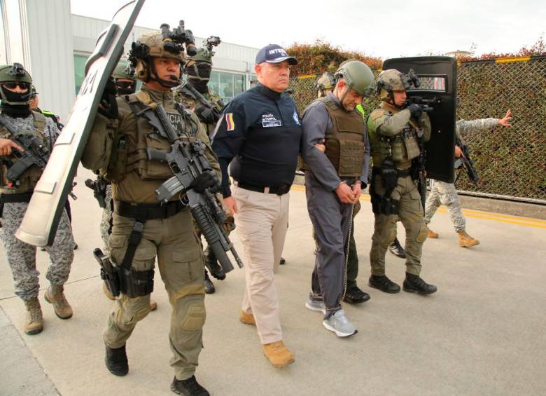 Dairo Antonio Úsuga, alias Otoniel, máximo cabecilla del Clan del Golfo, fue extraditado en mayo pasado. FOTO: COLPRENSA