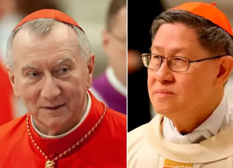 Pietro Parolin (izquierda) y Luis Tagle fueron criticados por su labor contra el abuso sexual en la Iglesia católica. FOTO: Getty - Vaticano