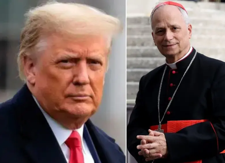 El primer mensaje de Donald Trump por la elección de un estadounidense como papa de la Iglesia católica. FOTO: GETTY- EL COLOMBIANO