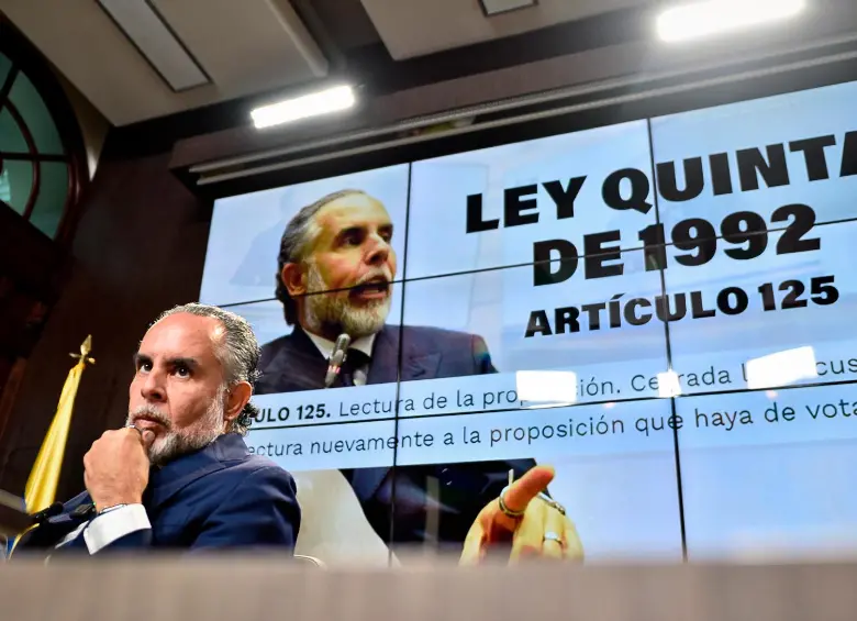 Según el ministro, hay un antecedente que corrobora su tesis: la consulta anticorrupción de 2018, cuando sí se habría leído la proposición. “Allí se presentó un concepto favorable a la proposición”. FOTO Colprensa