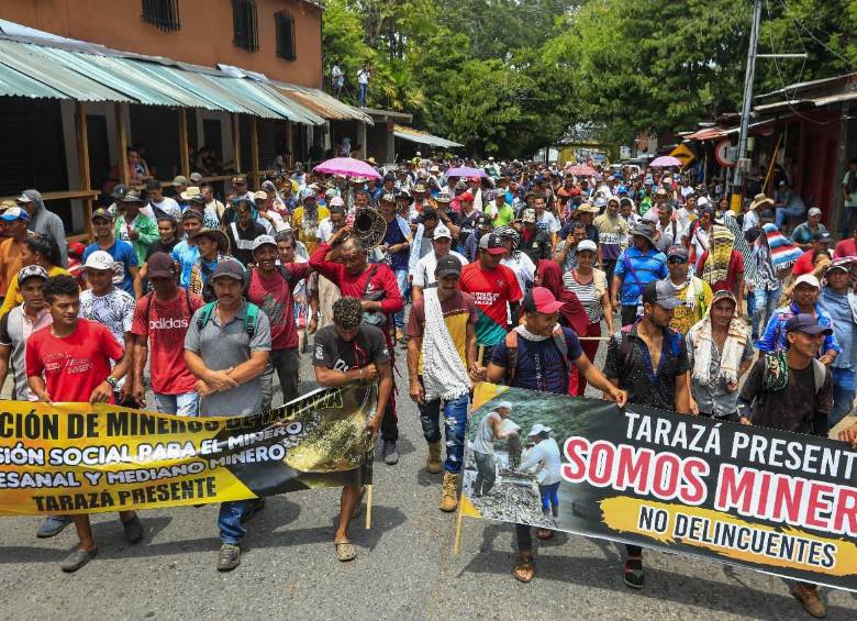 La Mesa Minero Agroambiental del Nordeste Antioqueño anunció una manifestación pacífica. FOTO: Manuel Saldarriaga 