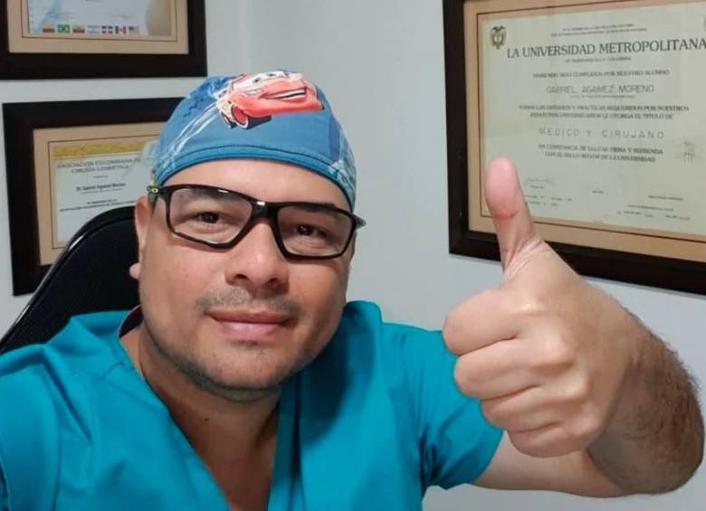 El médico Gabriel Agámez Moreno fue condenado a 4 de años de prisión por homicidio culposo. FOTO: Tomada de su cuenta de Facebook Gabriel Agámez. 