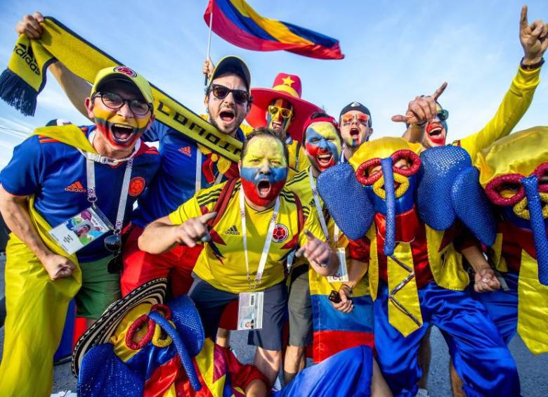 La llegada de hinchas colombianos a México se daría debido a que los dirigidos por Néstor Lorenzo juegan dos de los tres partidos de la fase de grupos en ese país. Foto: Juan Antonio Sánchez Ocampo.