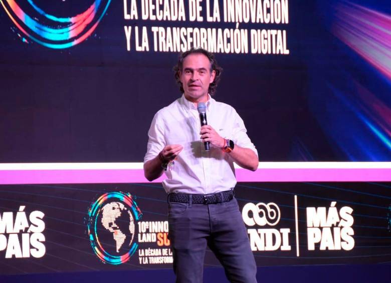 El alcalde Federico Gutiérrez intervino en el evento de la Andi: Innovation Live Summit, que se celebra en Medellín. FOTO CORTESÍA. 