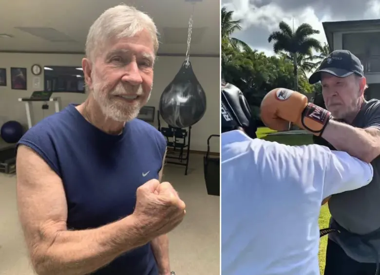 El actor Chuck Norris fue hospitalizado este jueves en Hawai. FOTOS: Tomadas de su Instagram @chucknorris